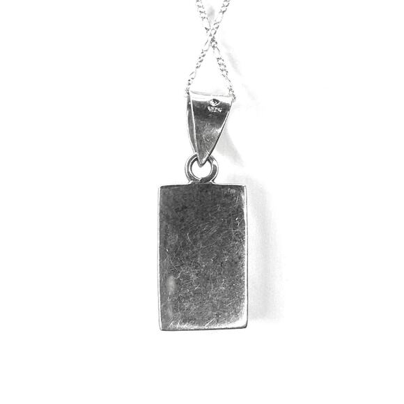 Vintage Silpada Necklace Pendant SIGNED 925 Silver Turquoise Malachite m28 - Picture 3 of 6